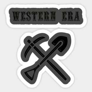 Western Era - Pick Axe and Shovel Sticker